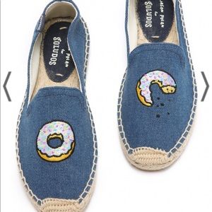 Soludos chambray donut espadrille slippers